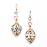 Marquise shaped drop crystal earring_13 colors