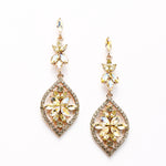 Marquise shaped drop crystal earring_13 colors