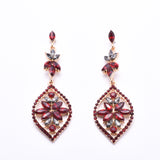 Marquise shaped drop crystal earring_13 colors