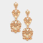 Bauble Dangling Fancy Crystal Earring