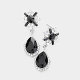 Charming Tear Drop Crystal Earring_16 colors