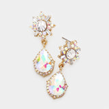 Charming Tear Drop Crystal Earring_16 colors