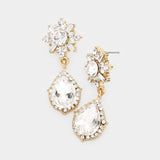 Charming Tear Drop Crystal Earring_16 colors