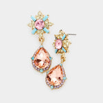 Charming Tear Drop Crystal Earring_16 colors