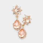 Charming Tear Drop Crystal Earring_16 colors