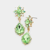 Charming Tear Drop Crystal Earring_16 colors