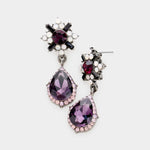 Charming Tear Drop Crystal Earring_16 colors