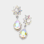 Charming Tear Drop Crystal Earring_16 colors