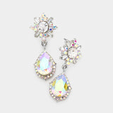 Charming Tear Drop Crystal Earring_16 colors