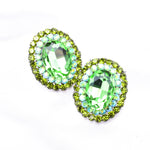 Classic Fancy Oval Crystal Earring