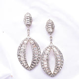 Elegant Fancy Baguette crystal earring_2 colors