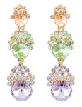 Crystal Charming Cascading Bubble Earring_3 colors