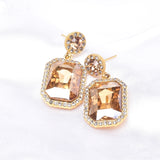 Elegance Leg Tangle drop Fancy Crystal Earring_4 colors