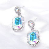 Elegance Leg Tangle drop Fancy Crystal Earring_4 colors