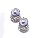 Charming Fresh Water Pearl Crystal Earring_3 colors