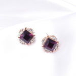 Charming Square Fancy Crystal Earring_11 colors