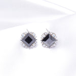 Charming Square Fancy Crystal Earring_11 colors