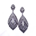 Victorian filigree Baguette crystal earring_2 colors