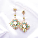 Crystal Floral Earrings_11 colors