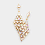 Geometric Rhombus Evening Earring_23 colors