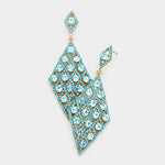 Geometric Rhombus Evening Earring_23 colors