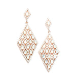 Geometric Rhombus Evening Earring_23 colors