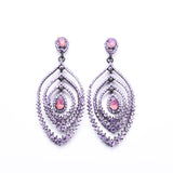 Feather Inspired Crystal Earrings_9 colors