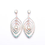 Feather Inspired Crystal Earrings_9 colors