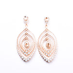 Feather Inspired Crystal Earrings_9 colors