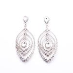 Feather Inspired Crystal Earrings_9 colors