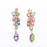 Leaf Fancy marquise crystal earring_10 colors