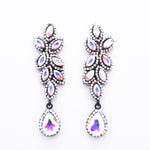 Leaf Fancy marquise crystal earring_10 colors