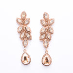 Leaf Fancy marquise crystal earring_10 colors