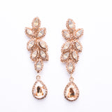 Leaf Fancy marquise crystal earring_10 colors