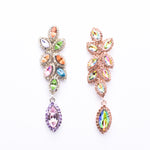 Leaf Fancy marquise crystal earring_10 colors