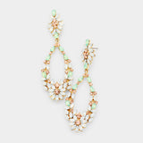 Spring Cluster crystal Evening Earrings_2 colors