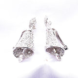 Fancy bell crystal earring_2 colors