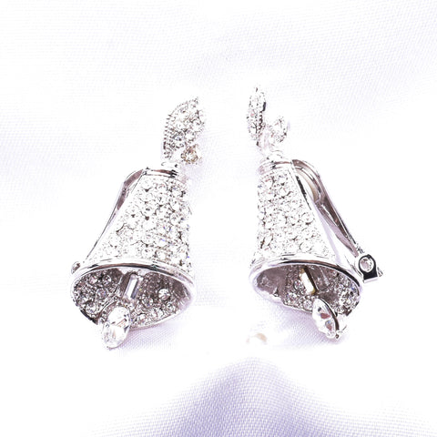 Fancy bell crystal earring_2 colors