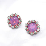 Classic Round Fancy Crystal Earring_3 colors