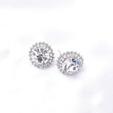 Classic Round Button Crystal Earring_9 colors