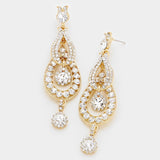 Victorian Crystal dangle evening earring_8 colors