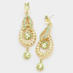 Victorian Crystal dangle evening earring_8 colors