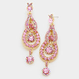 Victorian Crystal dangle evening earring_8 colors