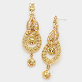 Victorian Crystal dangle evening earring_8 colors