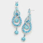 Victorian Crystal dangle evening earring_8 colors