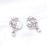 Cute Natural Fresh Pearl & Crystal Earring