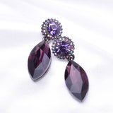 Fancy Marquise shape drop Crystal Earring_7 colors