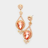 Elegant tear drop Crystal Earring_9 colors