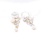 Victorian Natural Fresh Pearl & Crystal Earring_2 colors