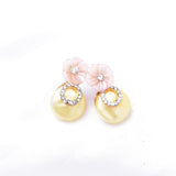 Elegant  Flower Mother-of-pearl Earring_2 colors